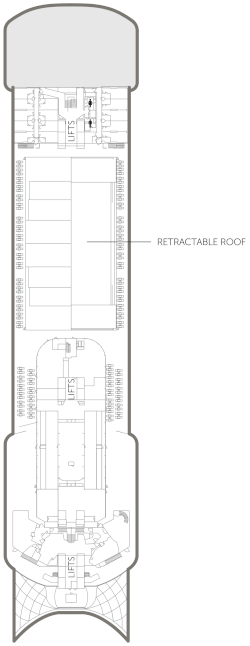 Choose your cabin on Sports Deck             
