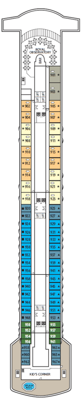 Choose your cabin on Deck 9 Choose your cabin on Deck 9